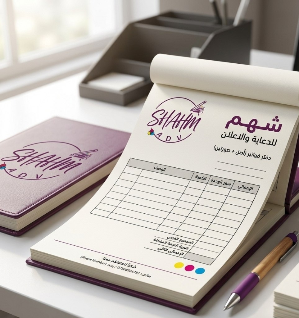 دفاتر فواتير وسندات